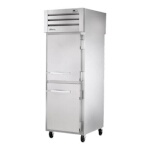 True STG1RPT-2HS-1S-HC - Pass-Thru Refrigerator, one-section, (2) solid half doors front & (1) solid door rear
